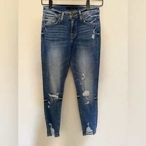 Flying Monkey Jeans Distressed Skinny- Blue NWOT